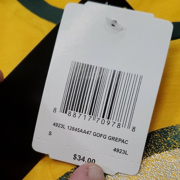 NWT Green Bay Packers Yellow Long Sleeve Top Shirt Women's Small New With Tags - Picture 4 of 8